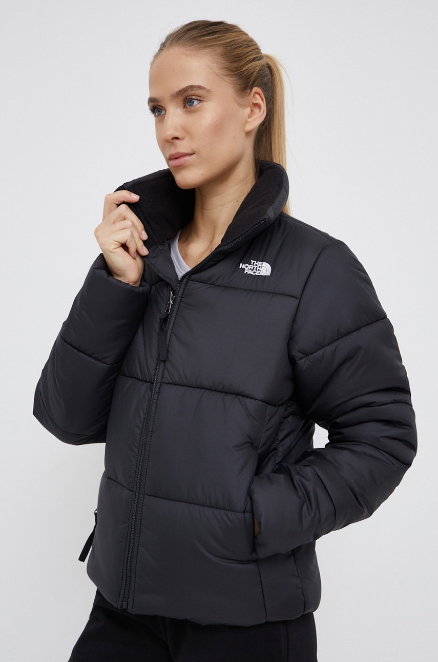 

Яке The North Face дамско в черно със зимна изолация, Черен