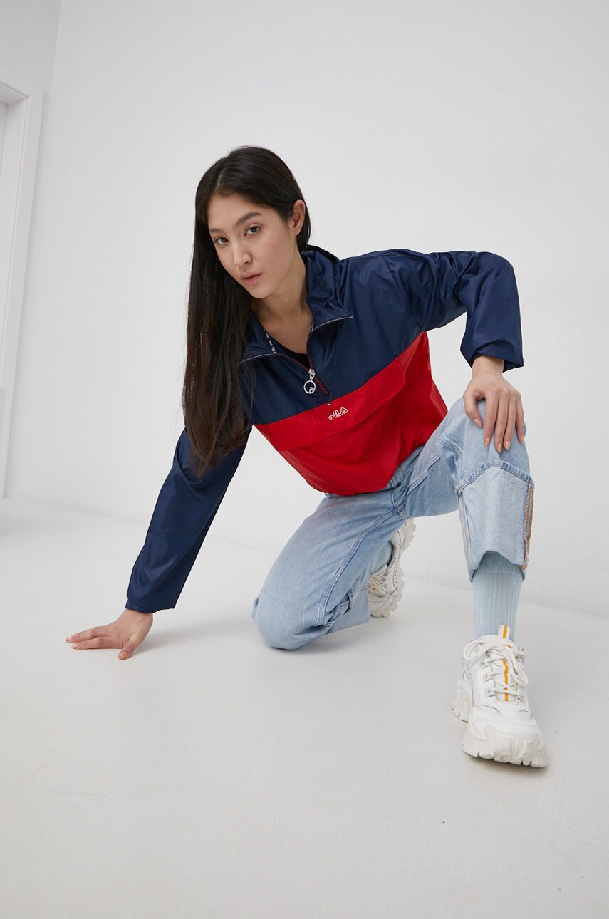 

Куртка Fila женская цвет синий переходная