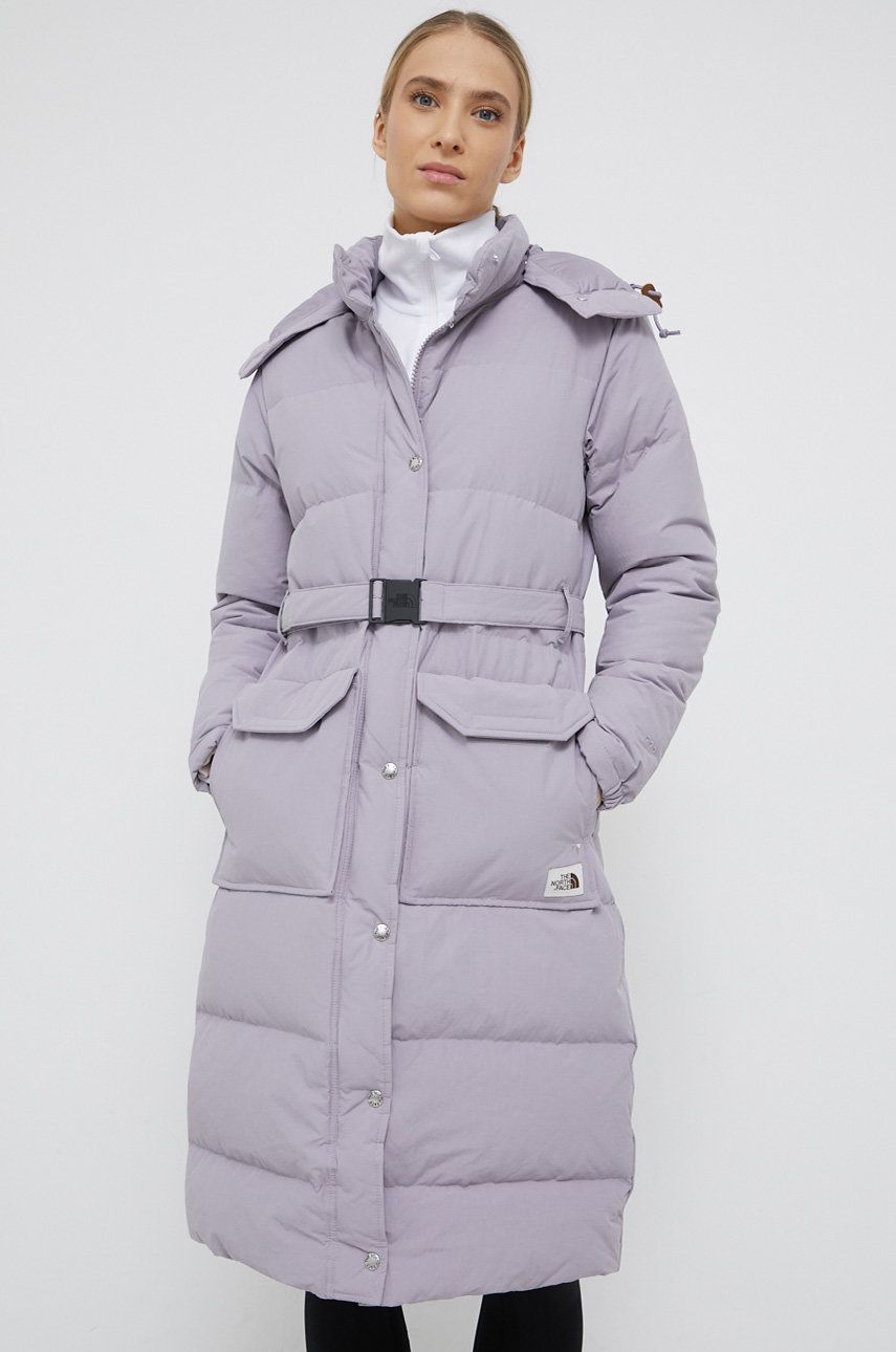 The North Face Geaca de puf culoarea violet, de iarna