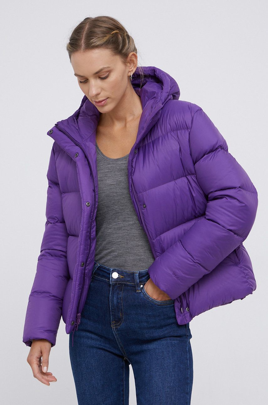 The North Face Geacă de puf femei, culoarea violet, de iarnă answear imagine noua