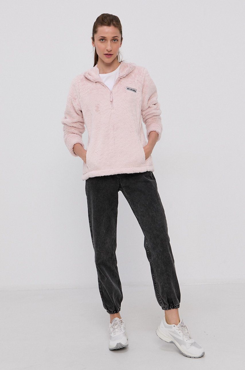 Columbia Bluză femei, culoarea roz, material neted answear.ro imagine megaplaza.ro