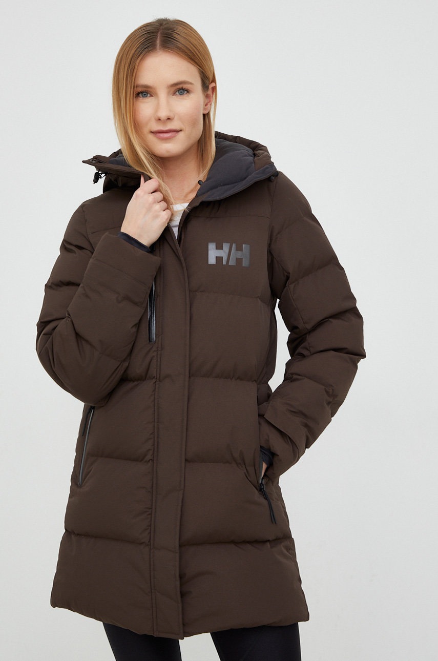 

Яке Helly Hansen в кафяво със зимна изолация, Кафяв