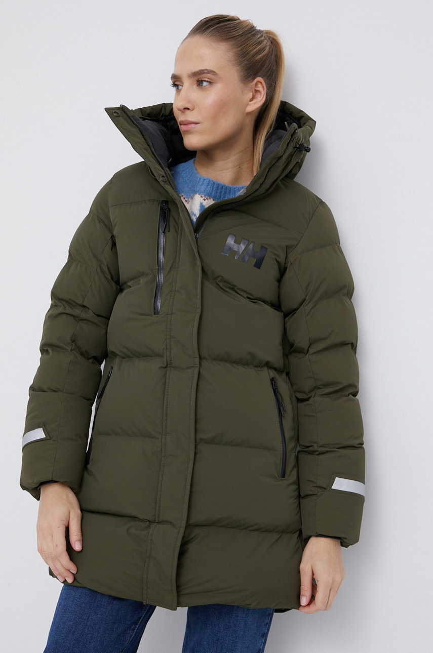 

Куртка Helly Hansen жіноча колір зелений зимова