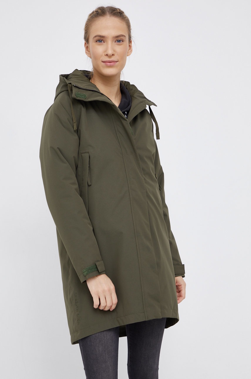 

Куртка Helly Hansen женская цвет зелёный переходная