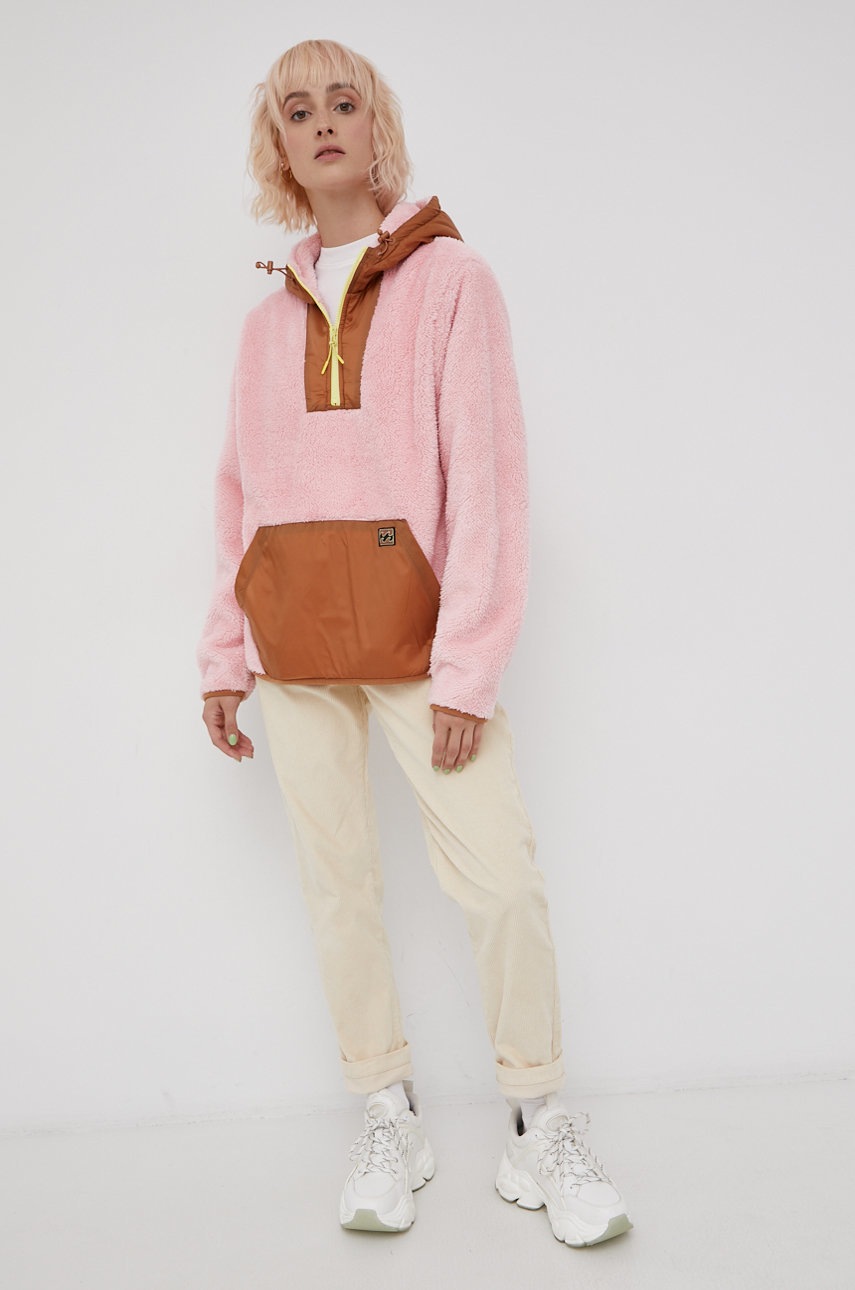 

Кофта Billabong женская цвет розовый