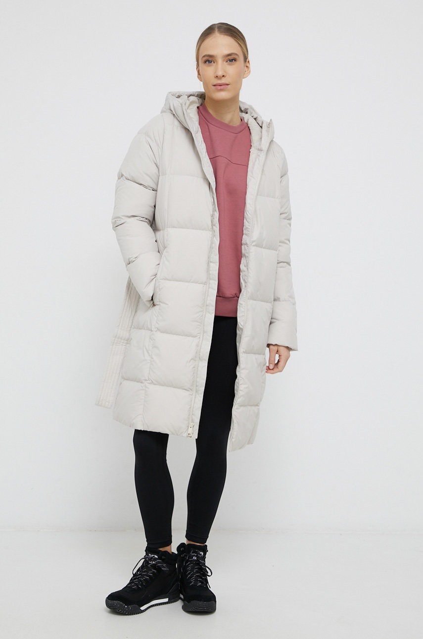 

Пуховая куртка Jack Wolfskin цвет жёлтый зимняя