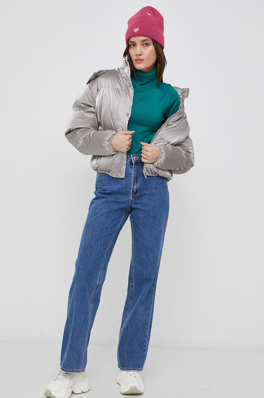 

Куртка Brave Soul женская цвет серый зимняя oversize