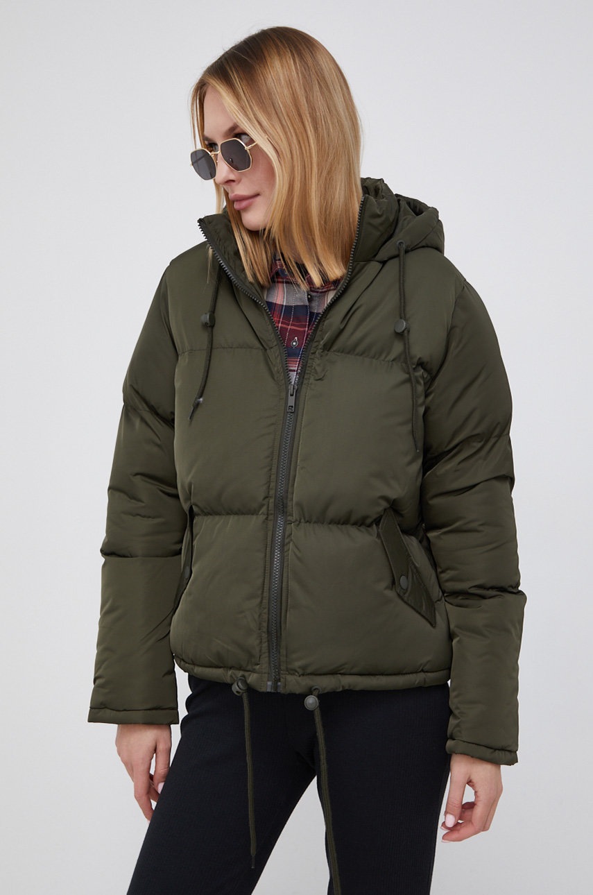 

Куртка Brave Soul колір зелений зимова oversize