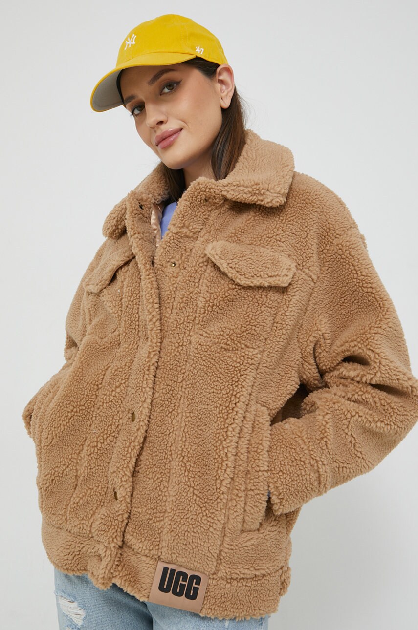

Куртка UGG женская цвет коричневый переходная 1113951-BLK