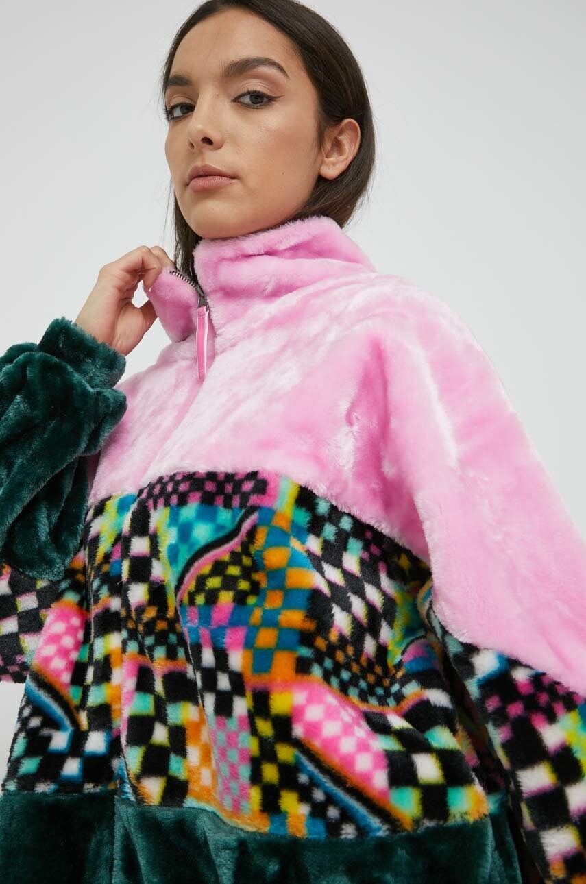

Куртка UGG жіноча колір рожевий перехідна oversize
