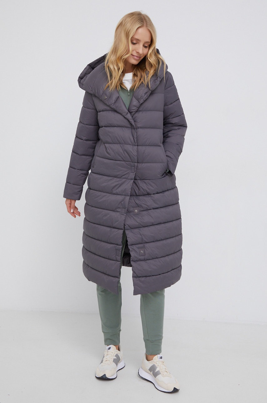 

Куртка Sisley женская цвет серый переходная oversize