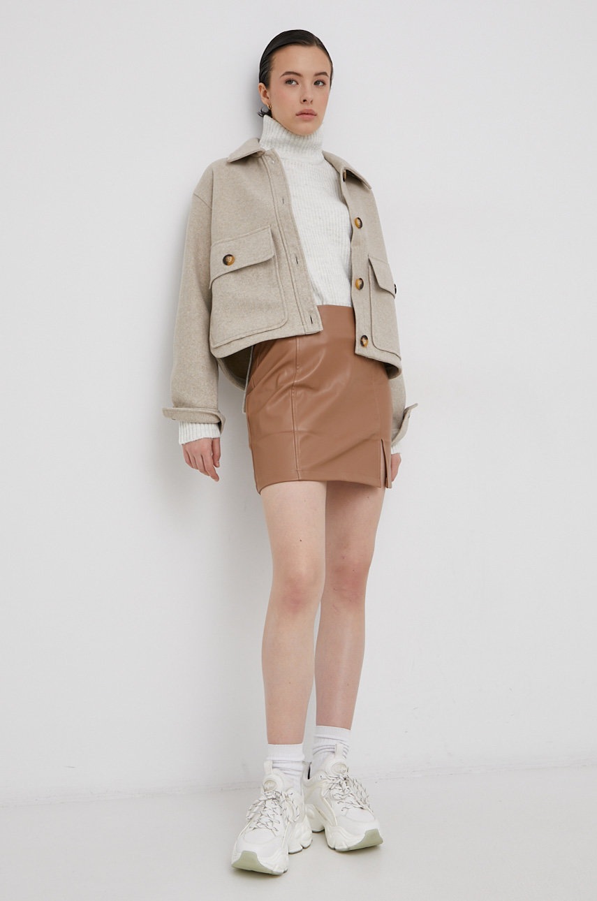 

Куртка Only цвет бежевый переходная oversize