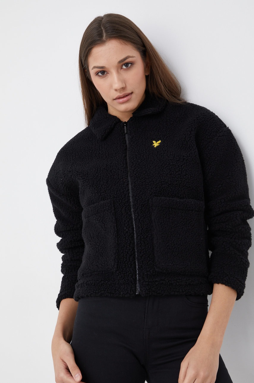 

Яке Lyle & Scott в черно с преходна изолация, Черен