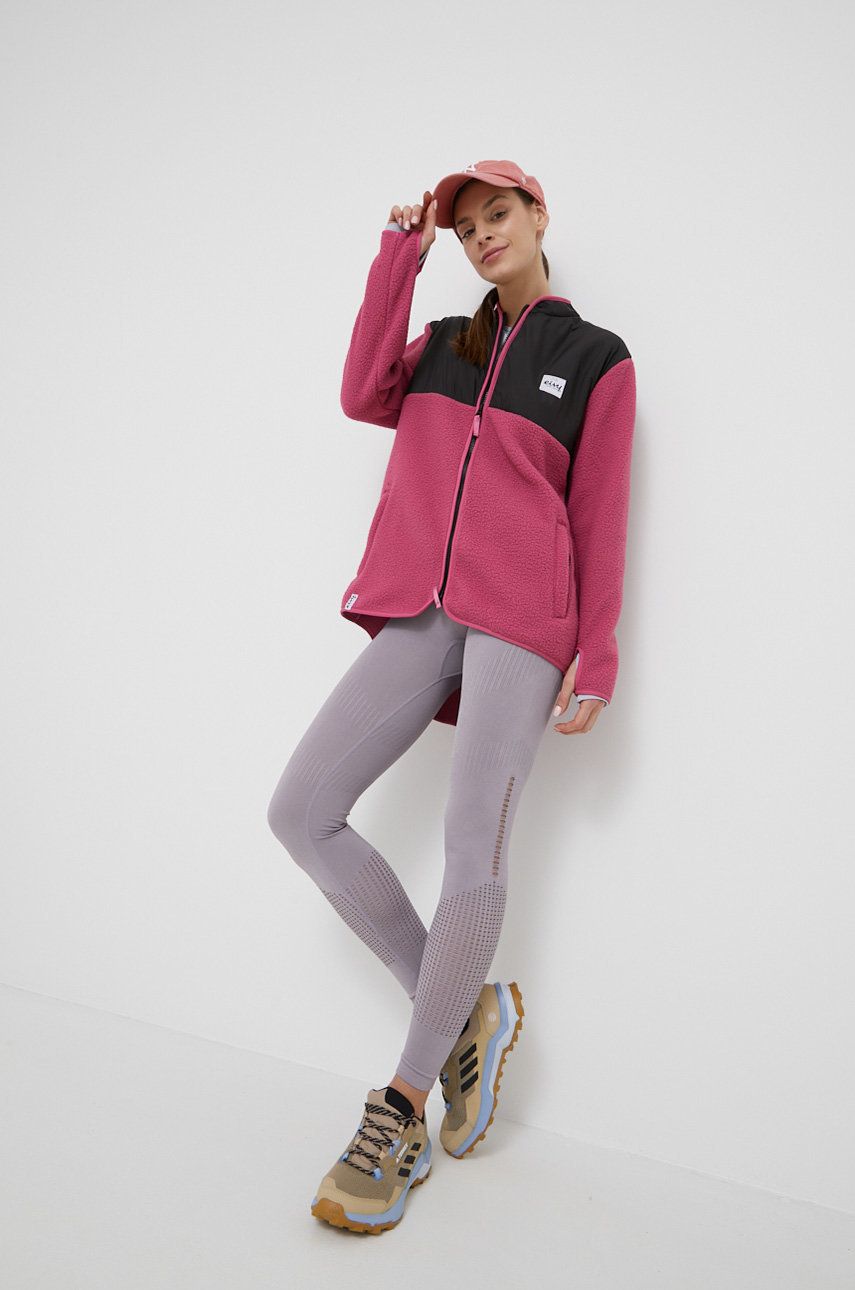 Eivy bluza femei, culoarea roz, neted imagine reduceri black friday 2021 answear.ro