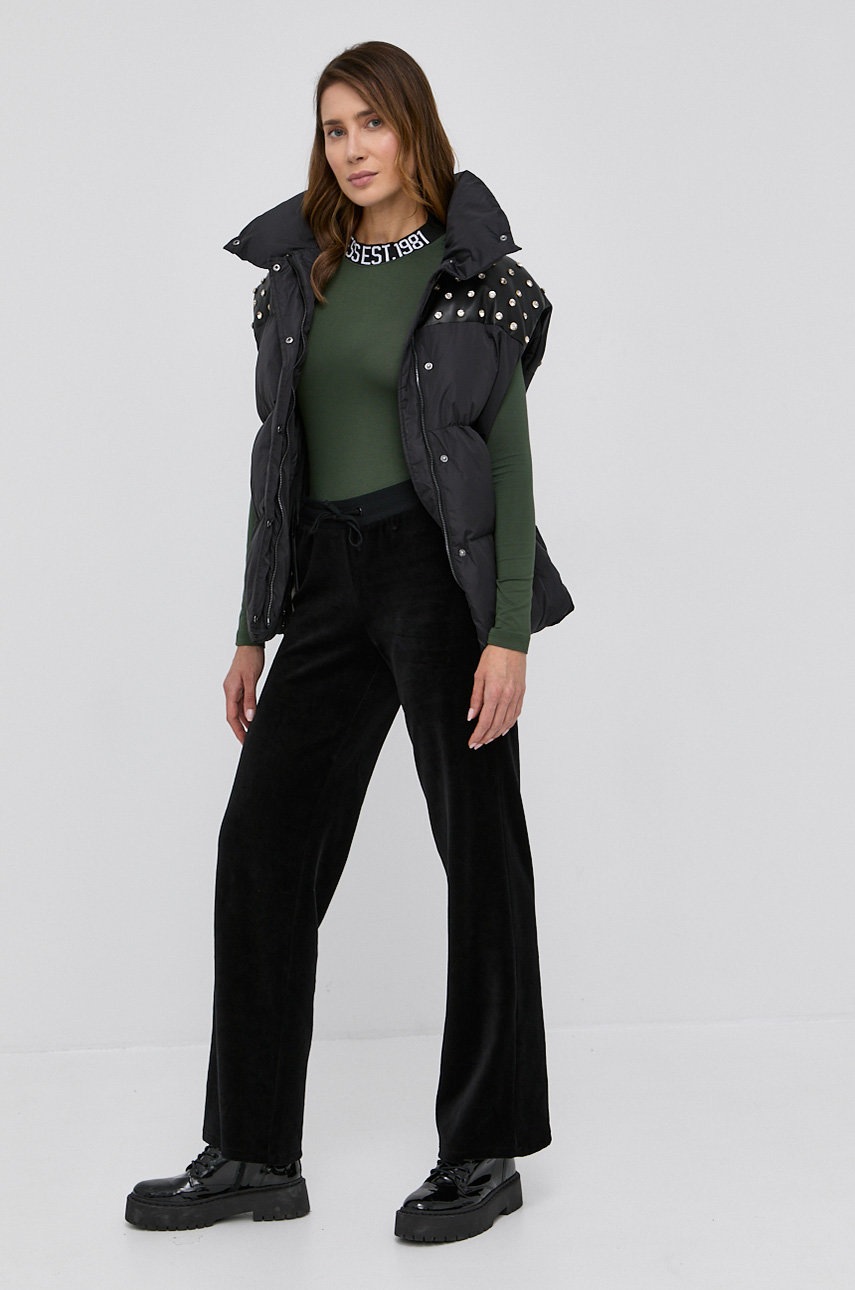 

Безрукавка Pinko женская цвет чёрный зимняя oversize