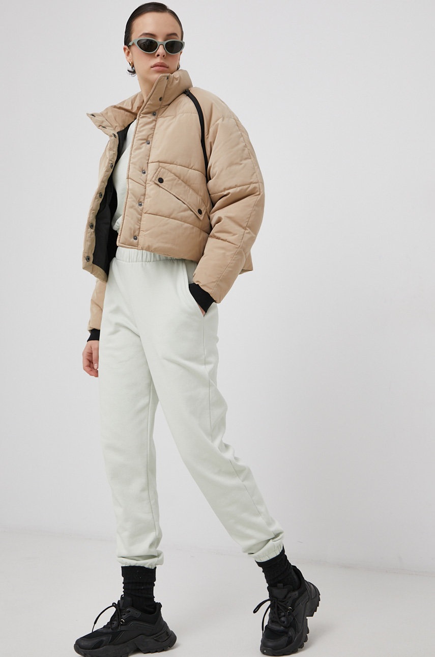 

Куртка Noisy May цвет жёлтый зимняя oversize