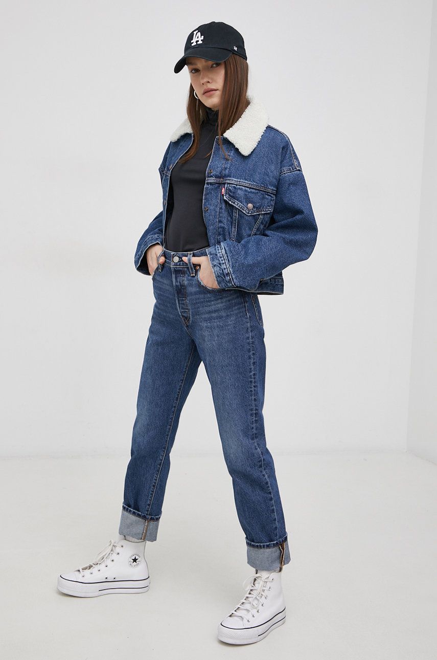 Levi’s Geacă jeans femei, de tranzitie imagine reduceri black friday 2021 answear.ro