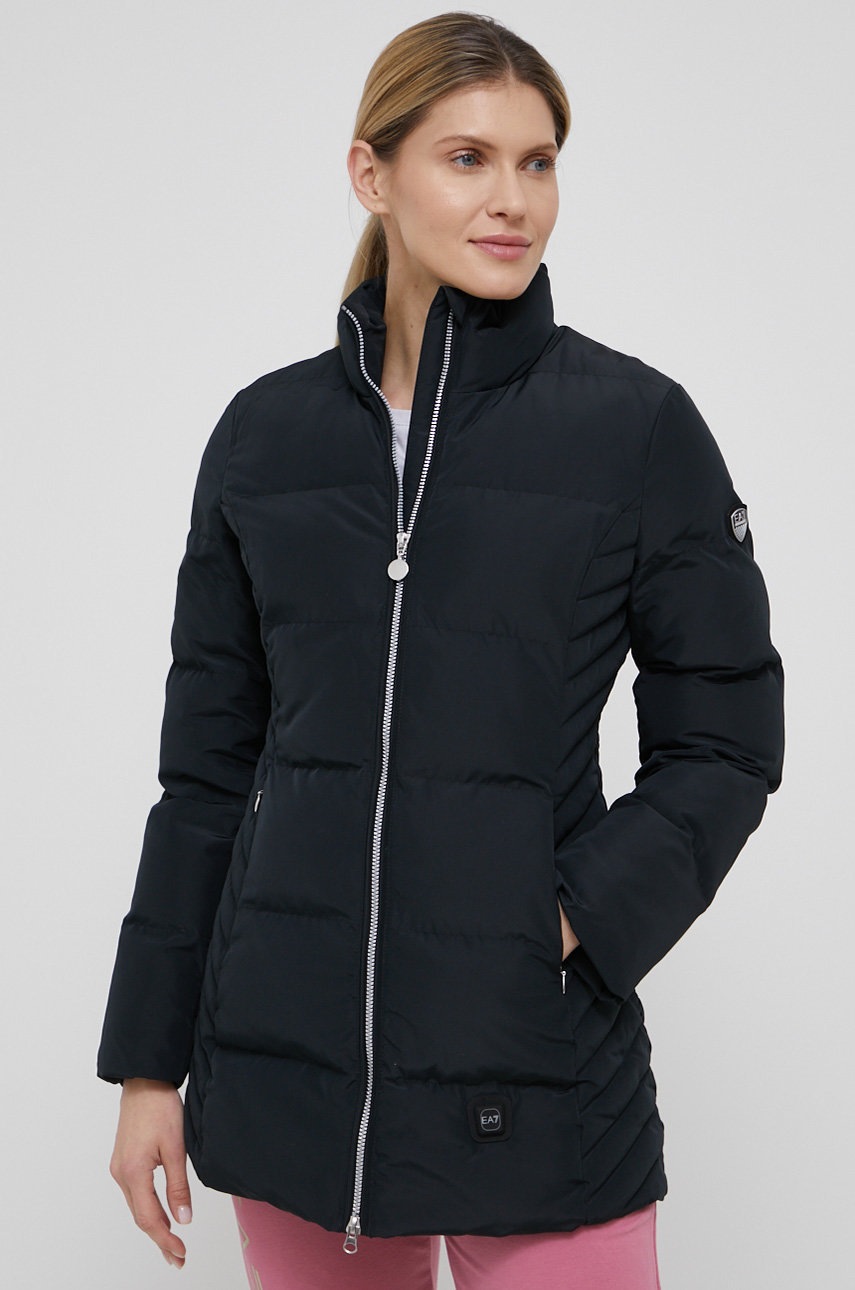 EA7 Emporio Armani kurtka damska kolor czarny zimowa