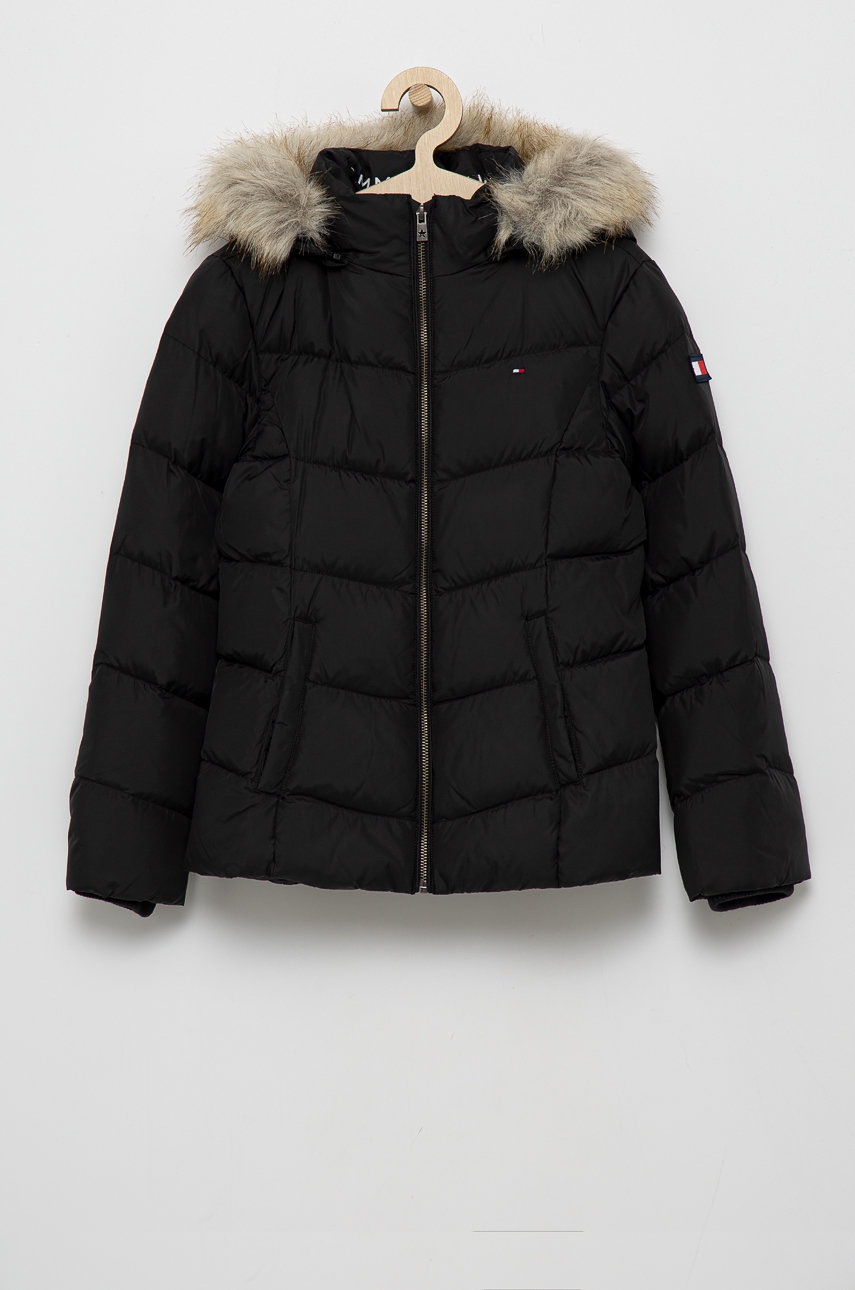 

Детская пуховая куртка Tommy Hilfiger цвет чёрный