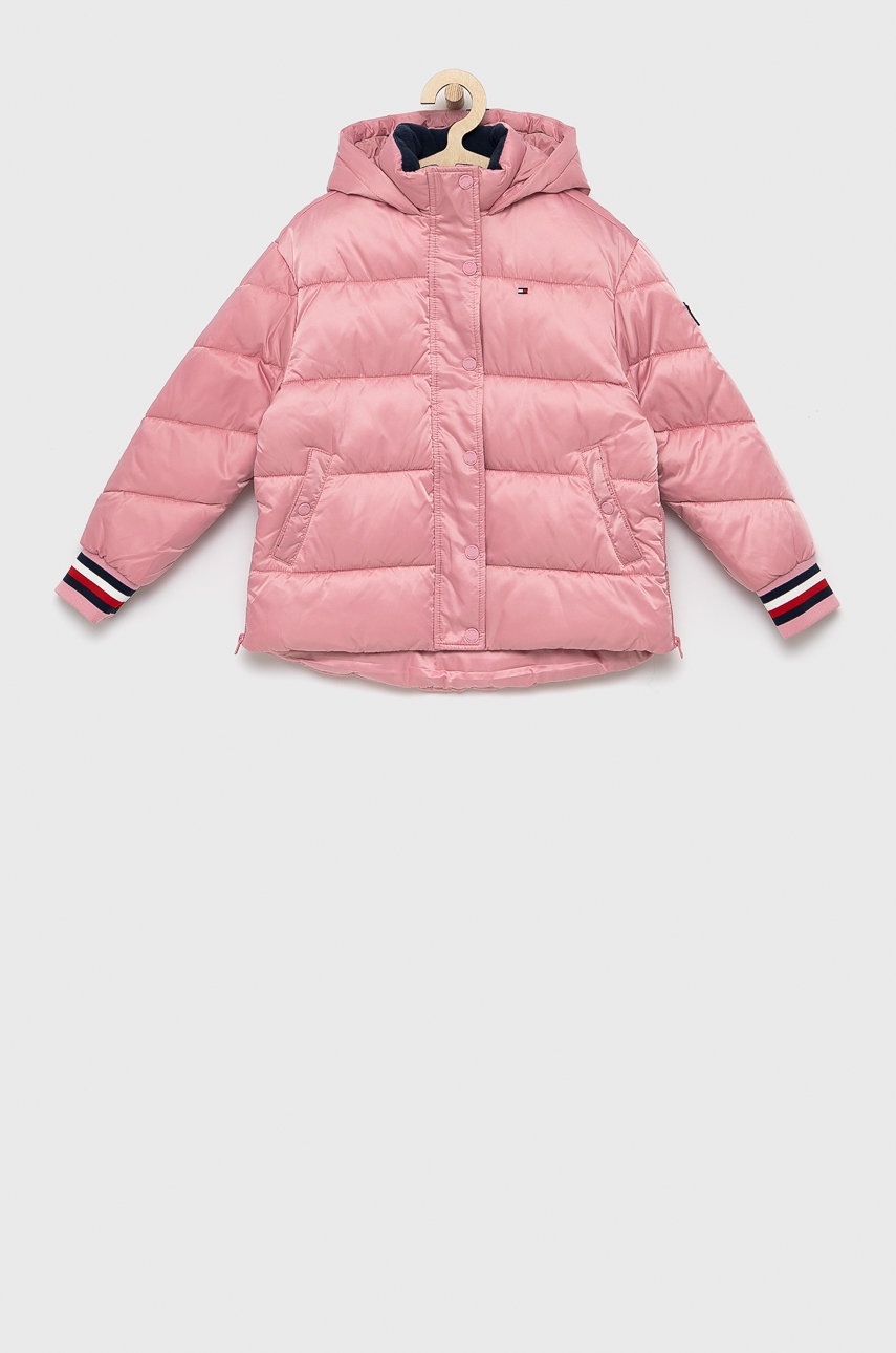 

Детско яке Tommy Hilfiger в розово, Розов