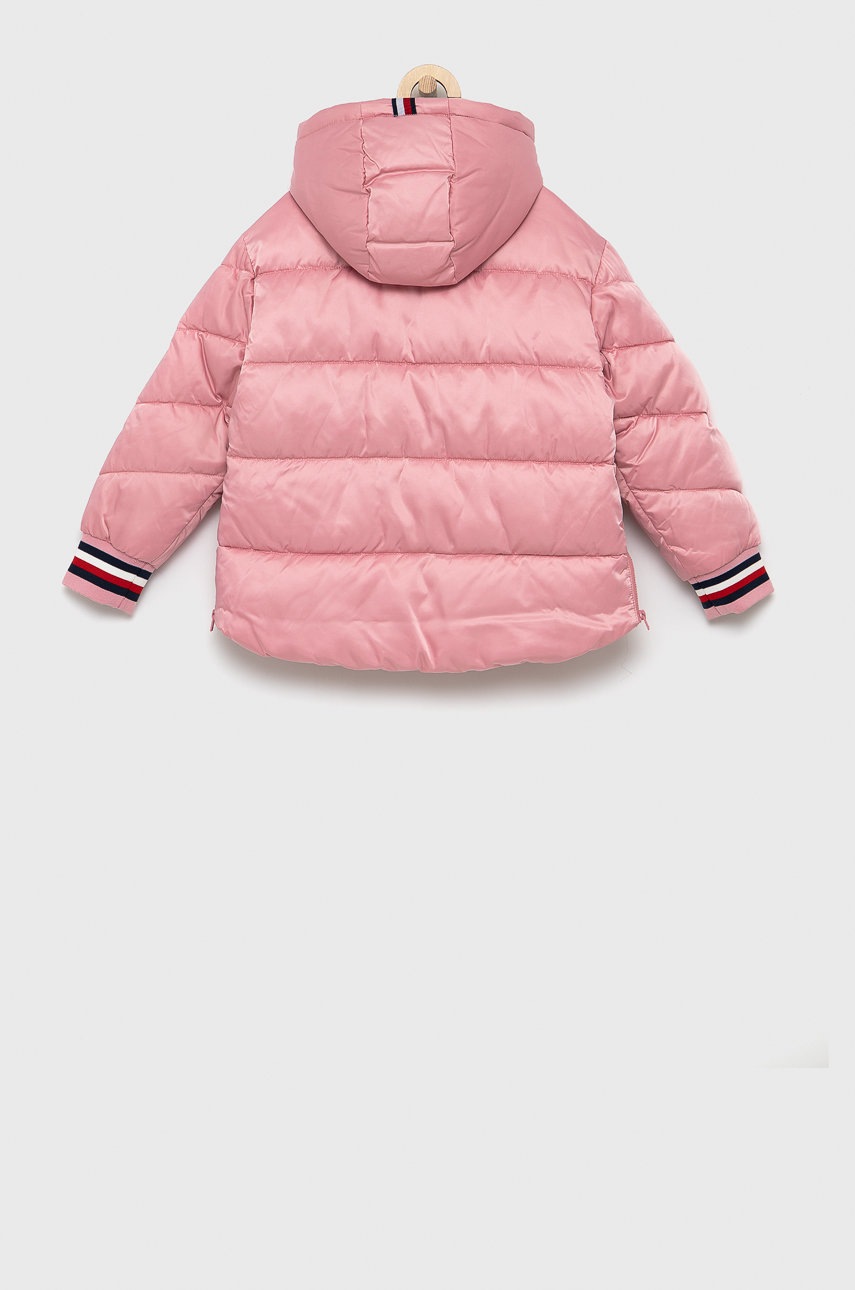 

Детская куртка Tommy Hilfiger цвет розовый
