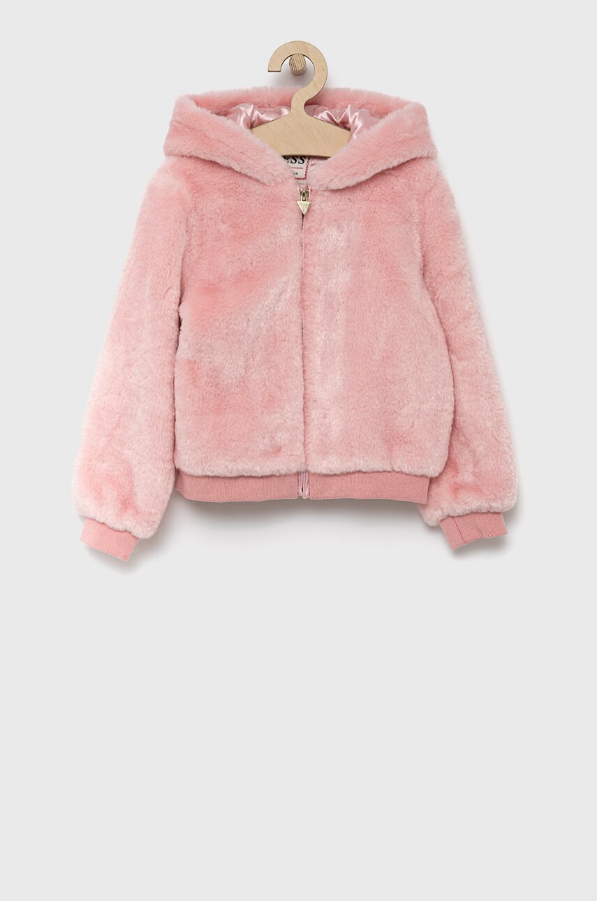 

Дитяча куртка Guess колір рожевий