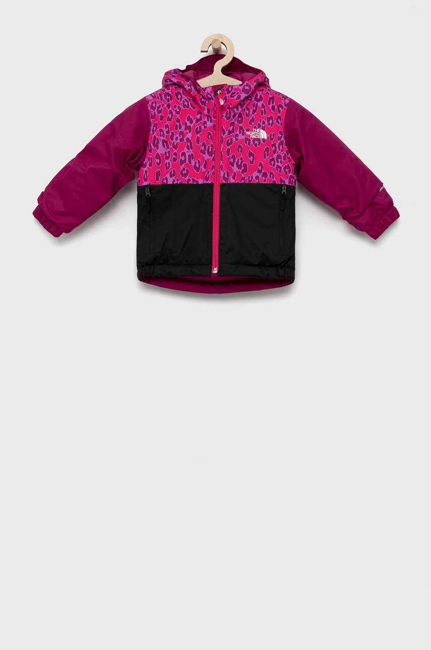 The North Face geaca copii todd snowquest insulated jacket culoarea violet