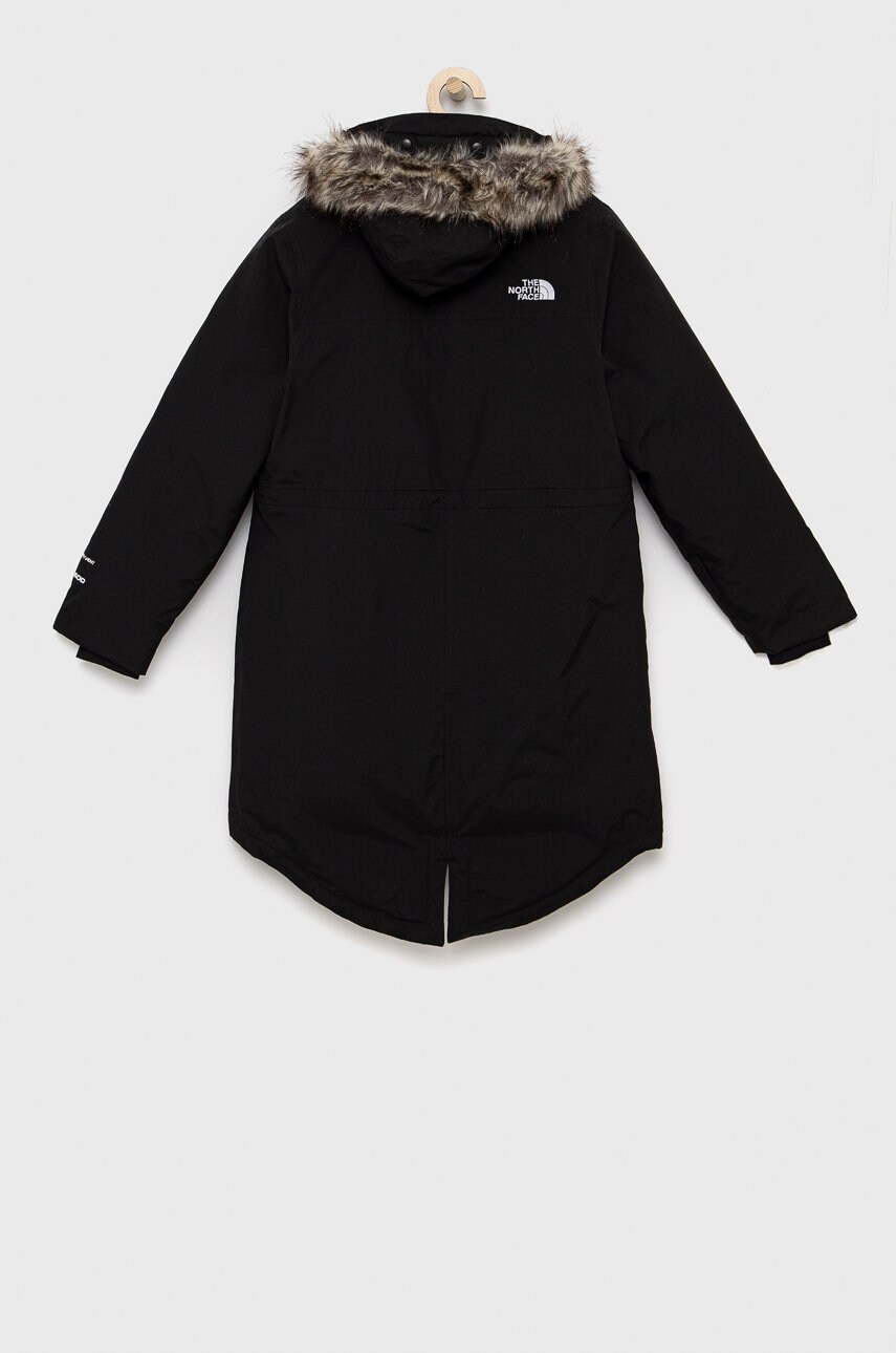 

Дитяча пухова куртка The North Face колір чорний