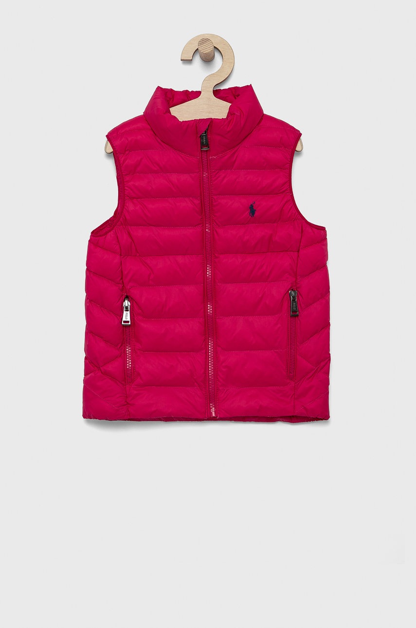 

Дитяча безрукавка Polo Ralph Lauren колір рожевий