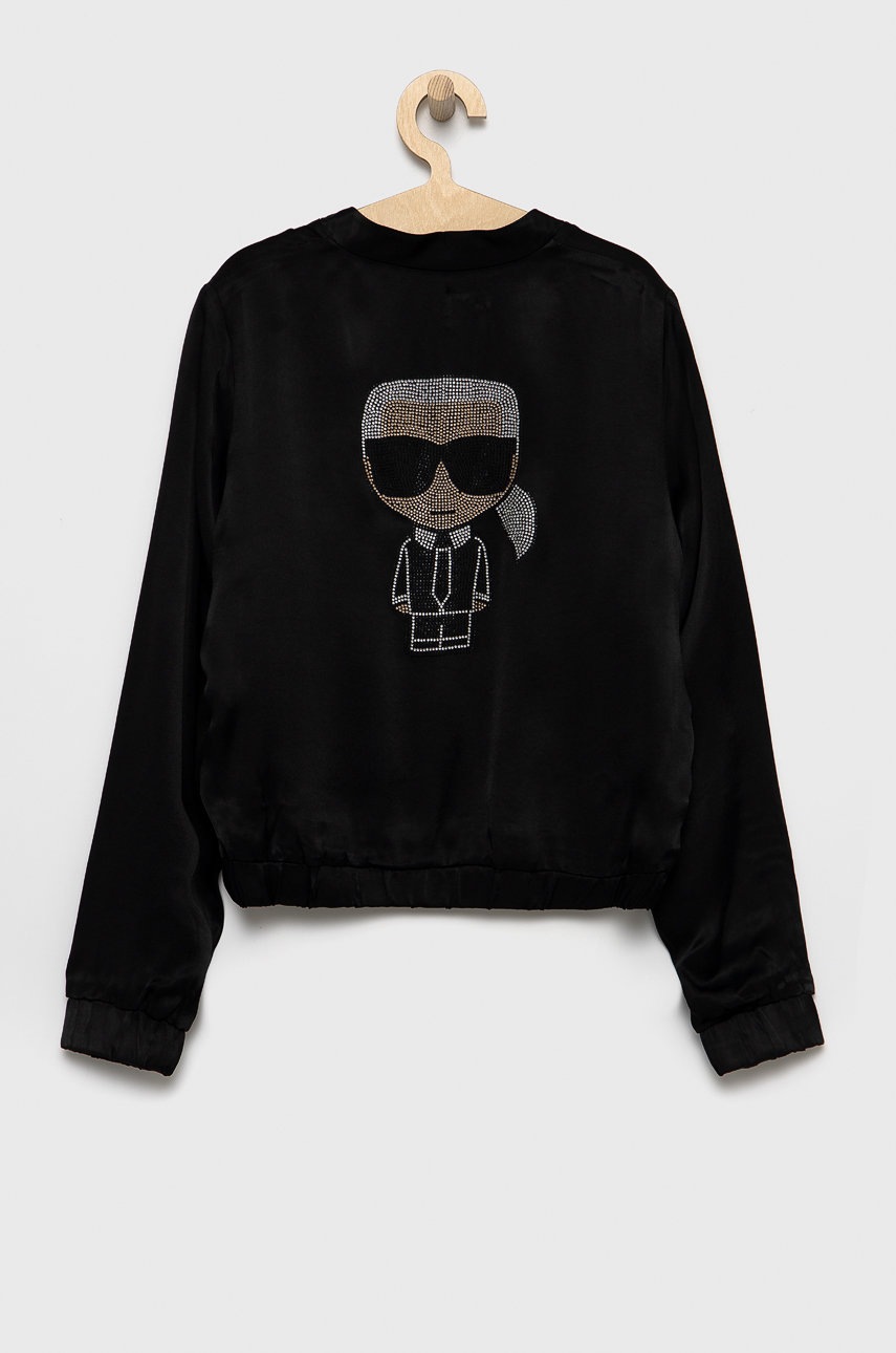 

Дитяча куртка Karl Lagerfeld колір чорний