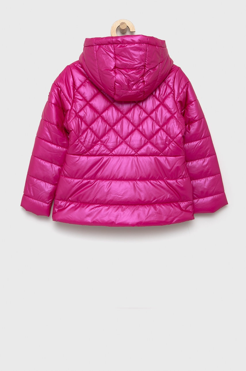 

Детская куртка United Colors of Benetton цвет розовый