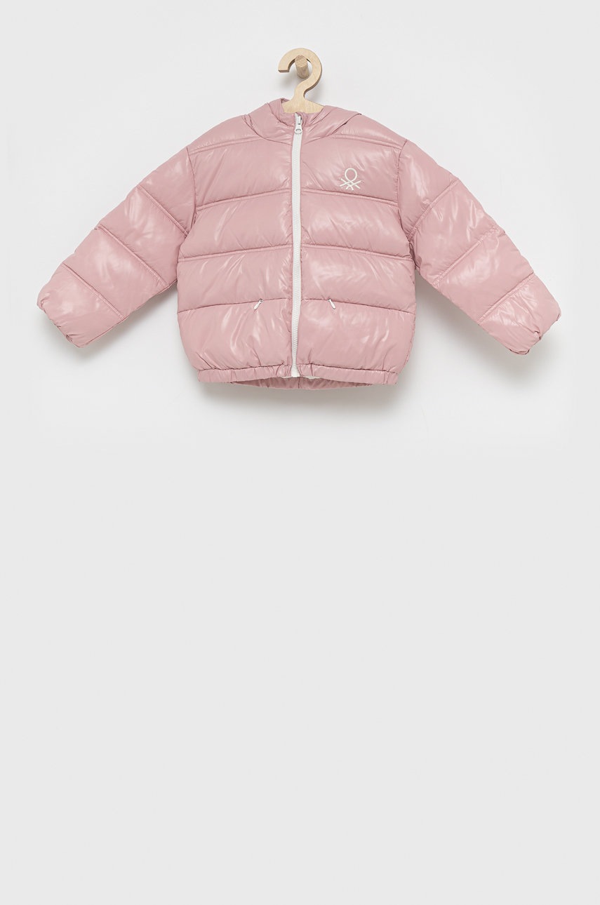 

Детско яке United Colors of Benetton в розово, Розов