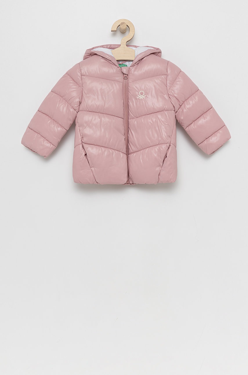 

Детско яке United Colors of Benetton в розово, Розов