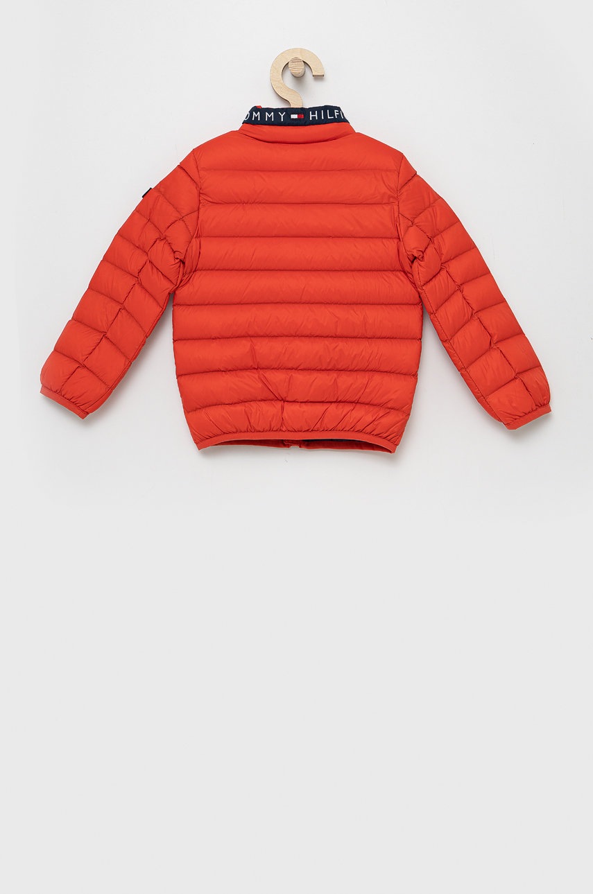 

Детская пуховая куртка Tommy Hilfiger цвет красный