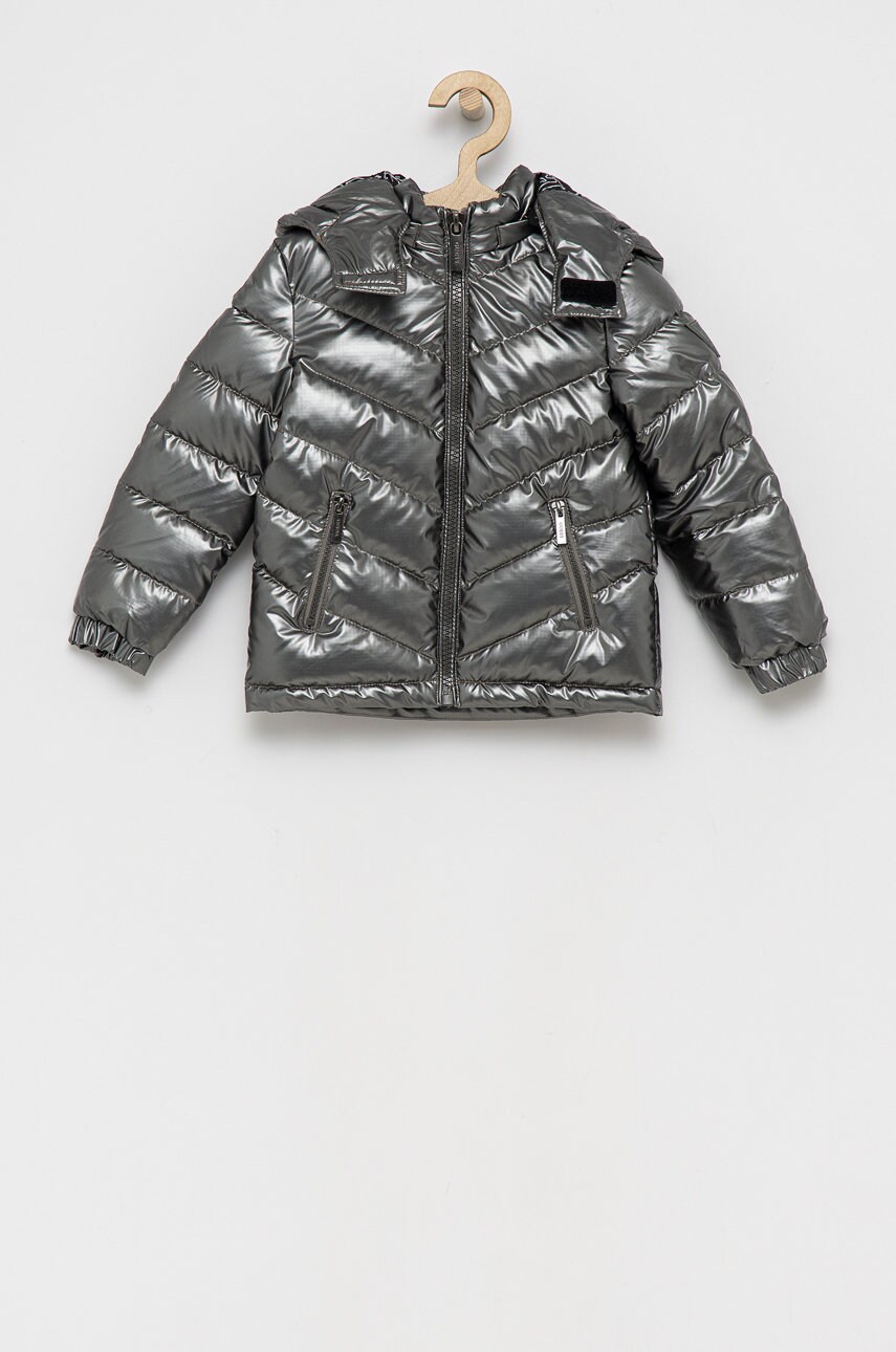 

Детско яке Guess в сиво, Сив