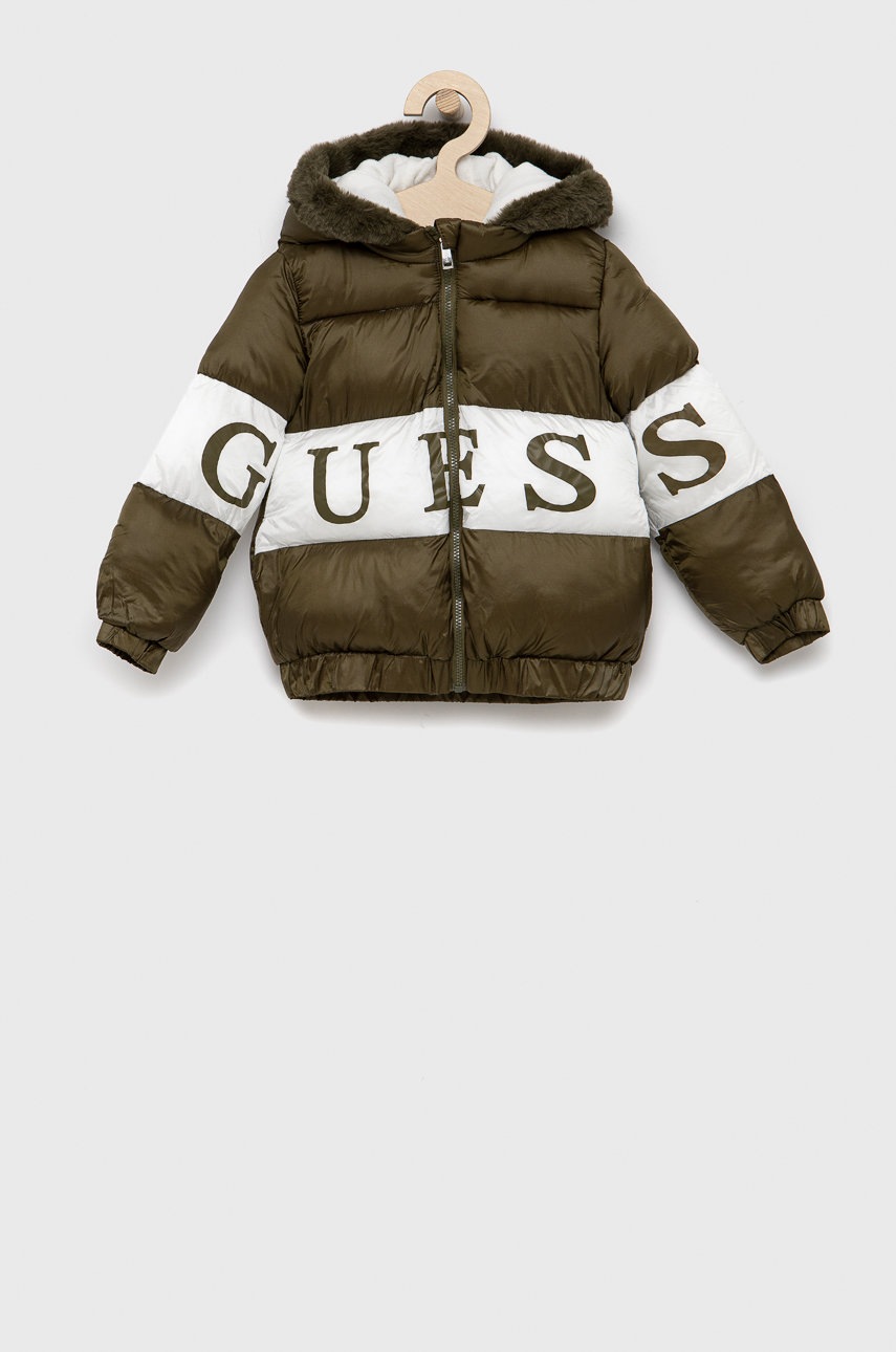 

Детско яке Guess в зелено, Зелен