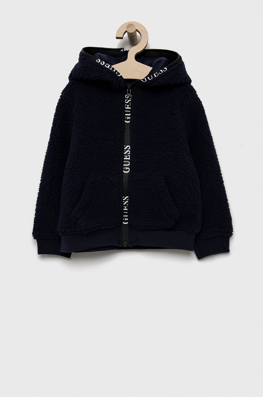 

Детски суичър Guess в тъмносиньо, Тъмносин