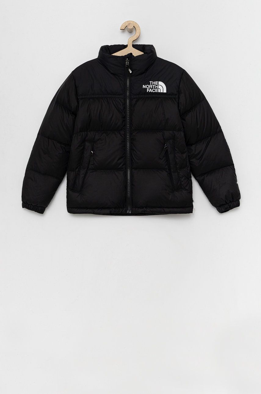 Dětská péřová bunda The North Face YOUTH 1996 RETRO NUPTSE JACKET černá barva - černá -  Podšív