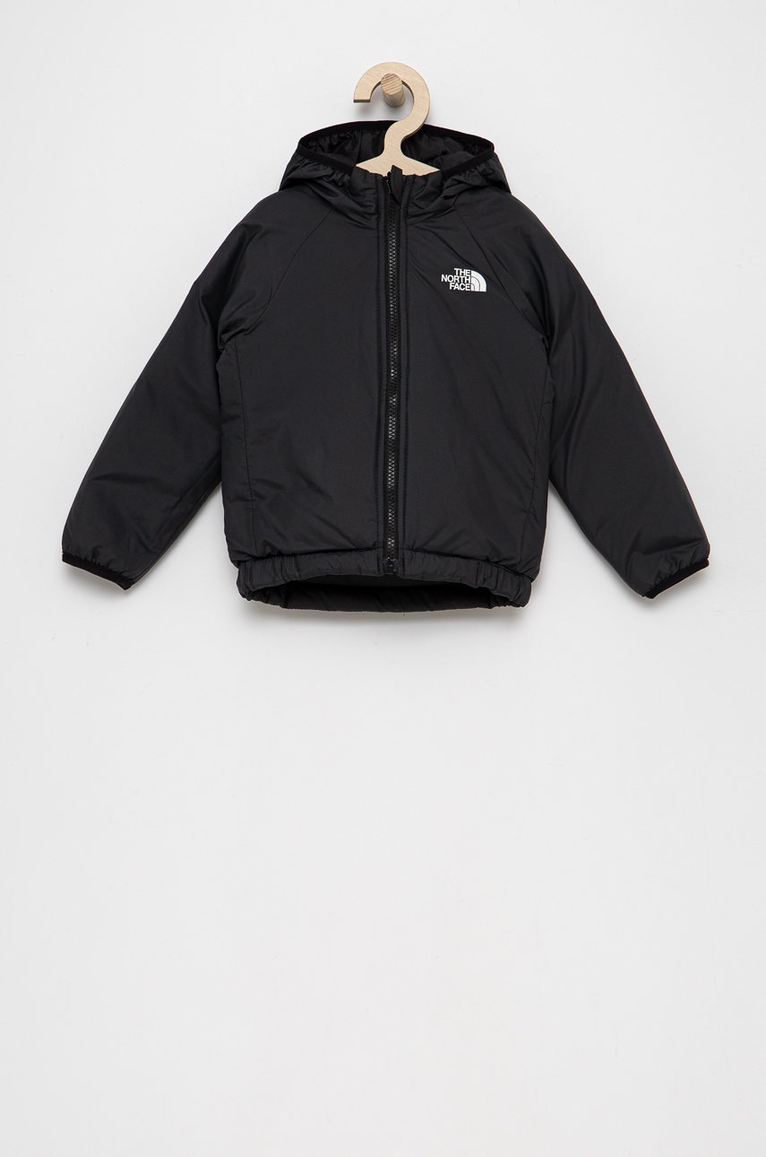 

Детско яке с две лица The North Face в черно, Черен