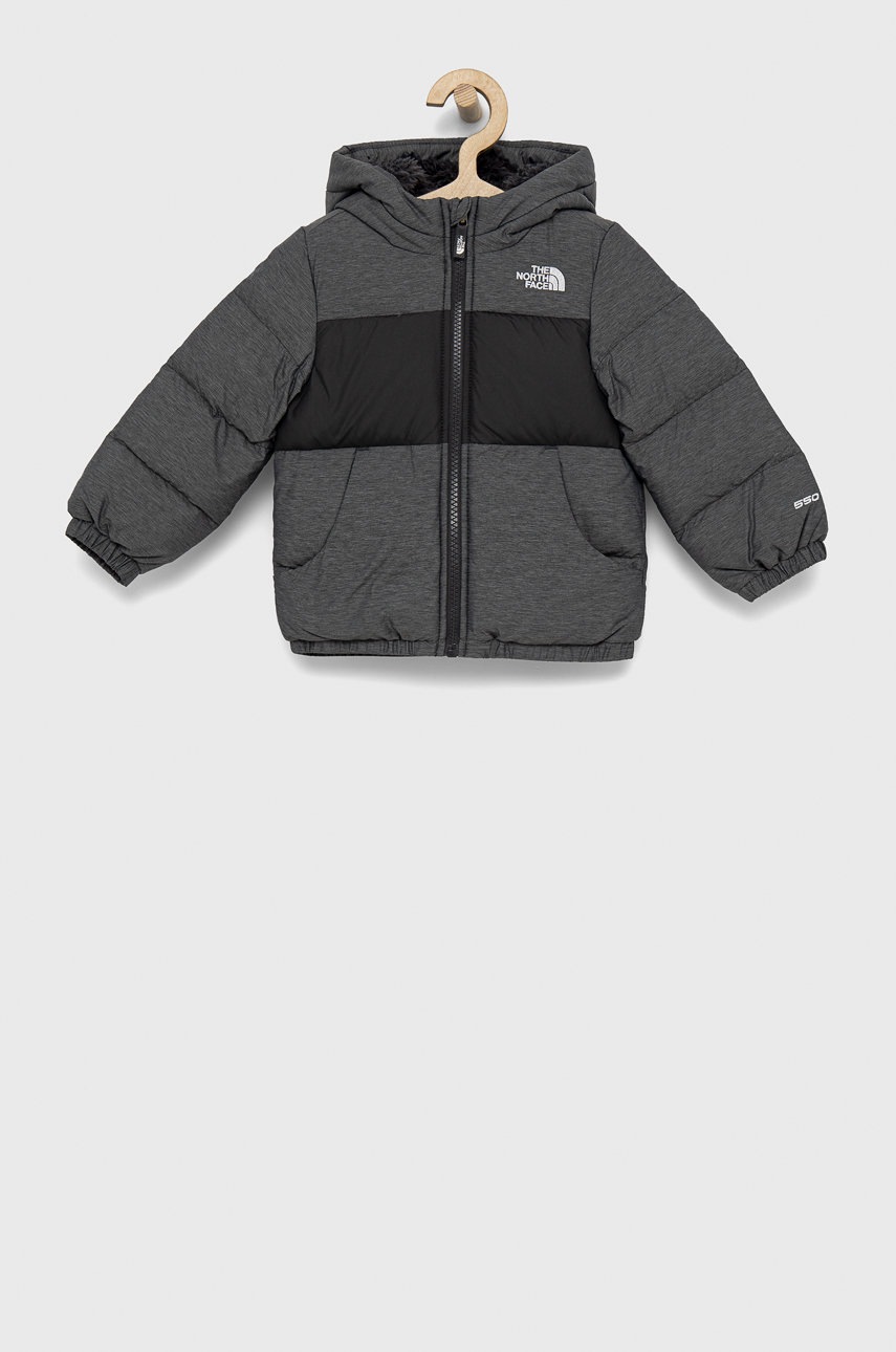 

Детско пухено яке The North Face в сиво, Сив