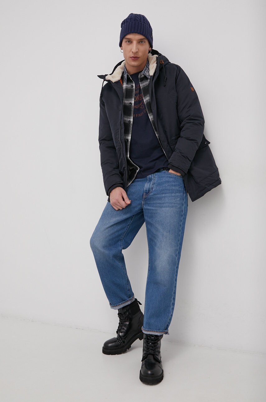 

Парка Jack & Jones чоловіча колір синій зимова