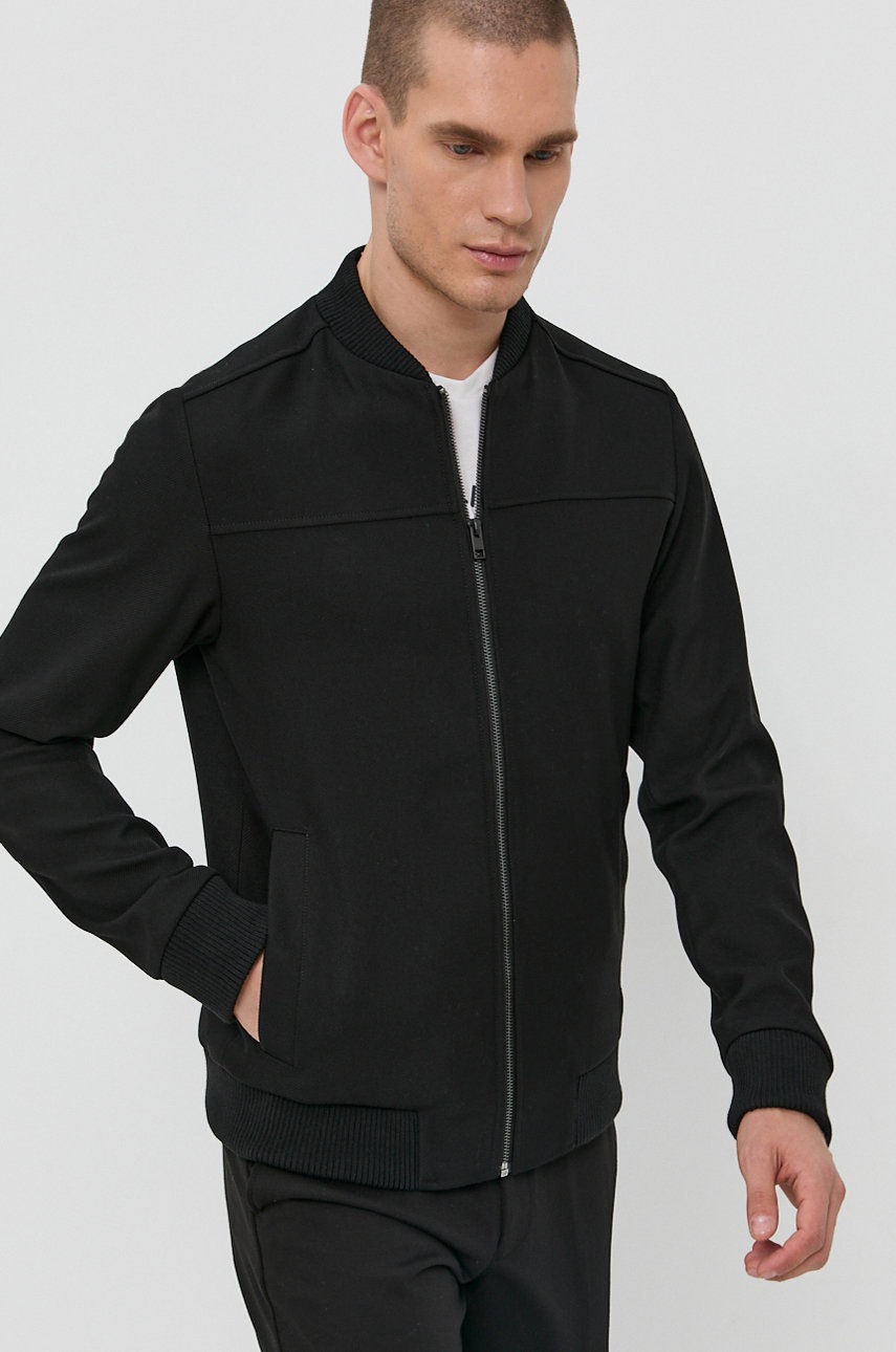 

Куртка-бомбер Jack & Jones мужская цвет чёрный переходная