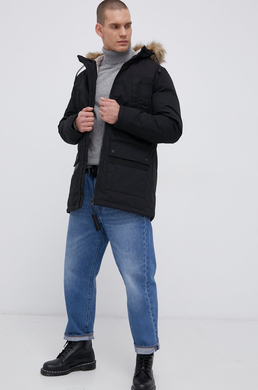 

Куртка Jack & Jones чоловіча колір чорний зимова