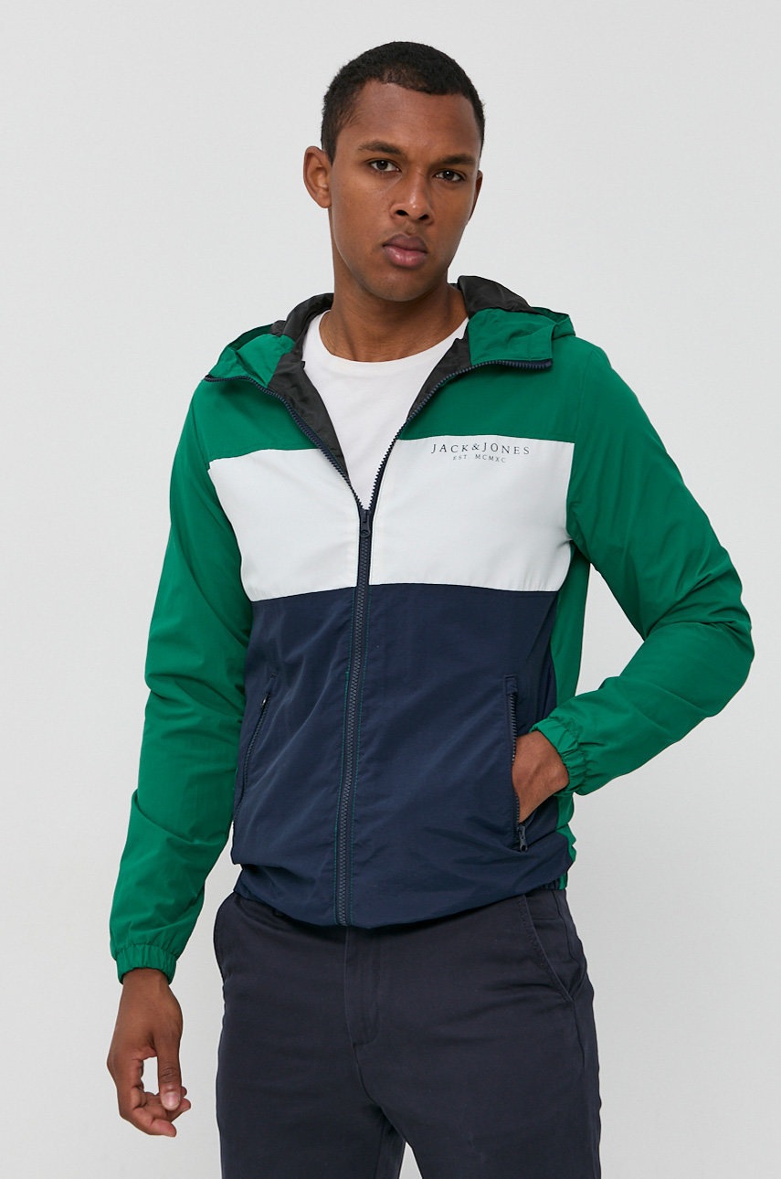 

Яке Jack & Jones мъжко в зелено с преходна изолация, Зелен