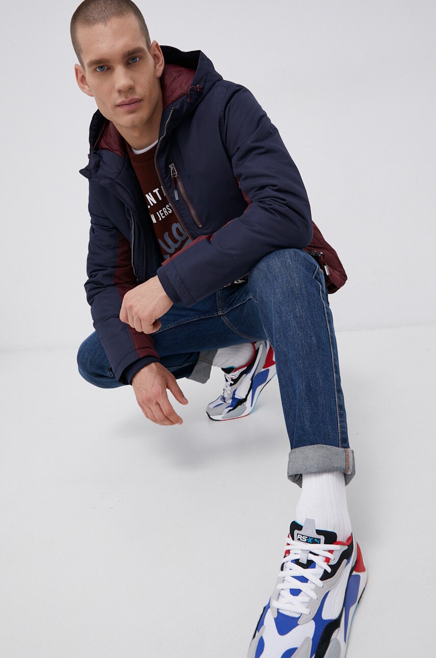 

Яке Produkt by Jack & Jones мъжко в тъмносиньо с преходна изолация, Тъмносин