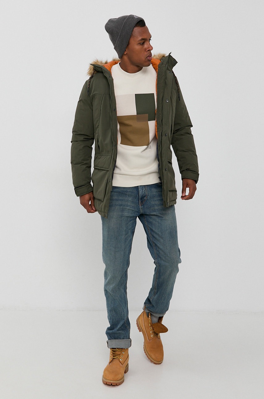 

Куртка Produkt by Jack & Jones чоловіча колір зелений перехідна