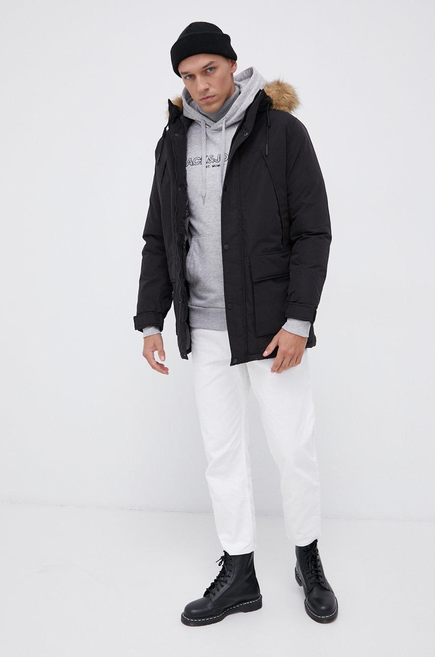 

Куртка Jack & Jones чоловіча колір чорний зимова