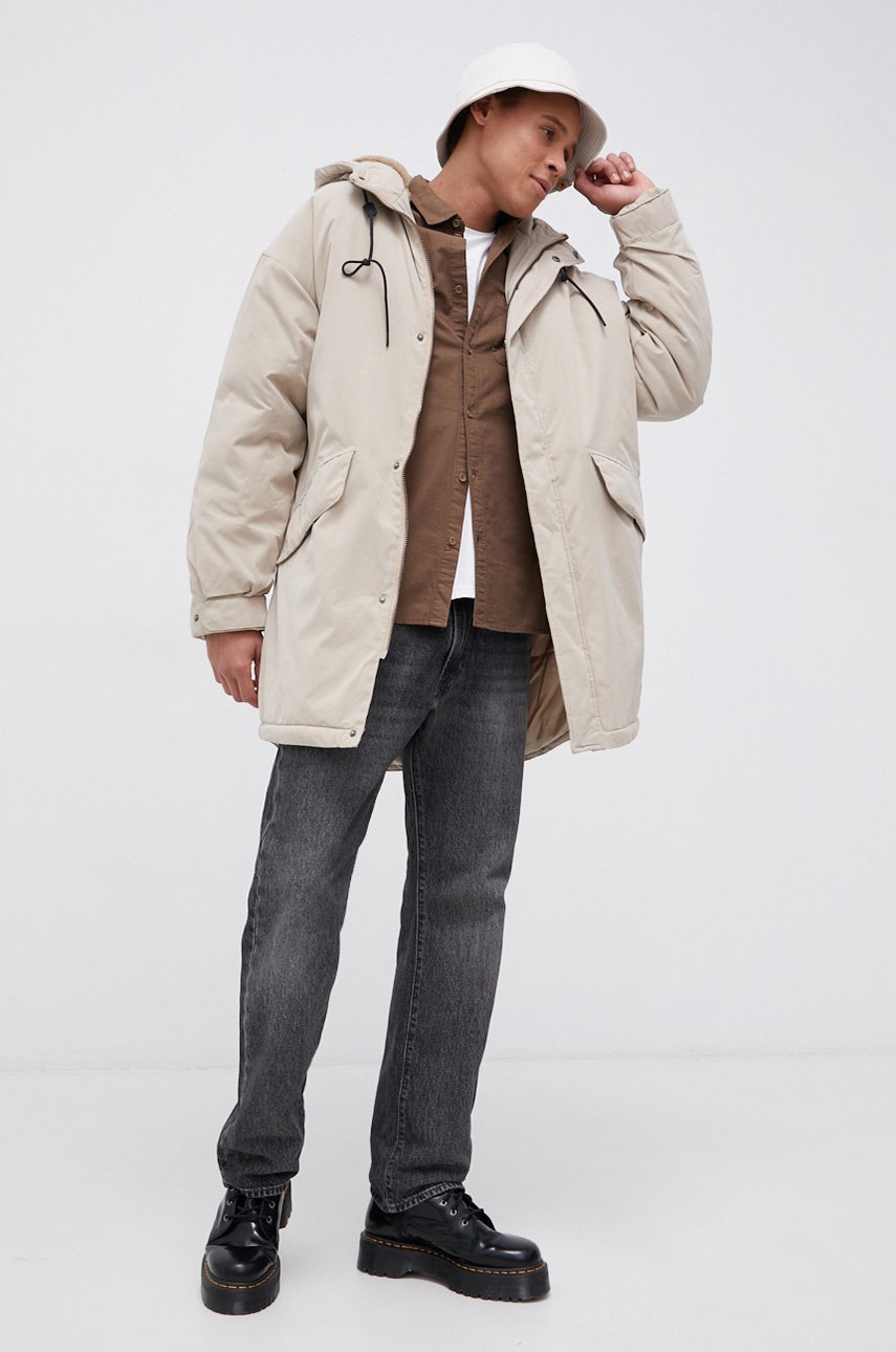 

Куртка Jack & Jones чоловіча колір бежевий зимова