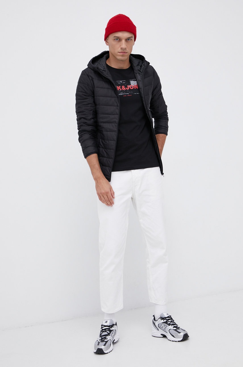 

Куртка Jack & Jones чоловіча колір чорний перехідна