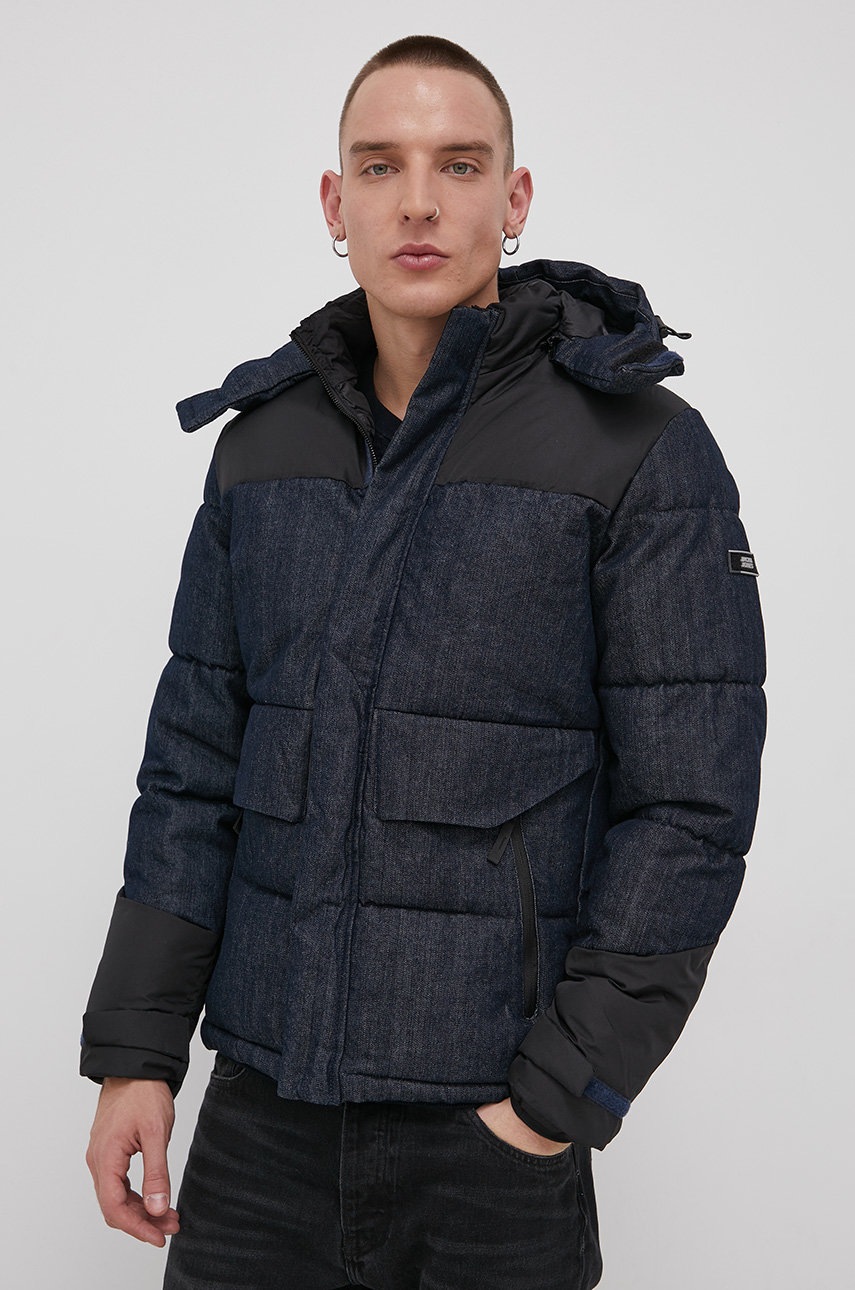 

Яке Jack & Jones в тъмносиньо със зимна изолация, Тъмносин